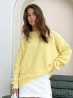 O-Neck Elegant Knitted Sweater Pullovers