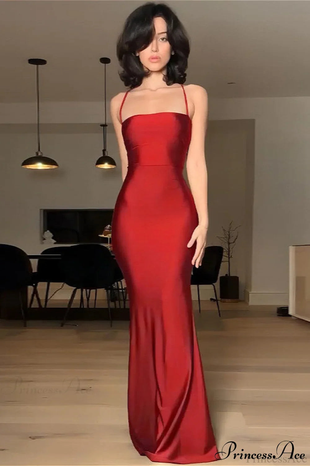 Solid Cami Tube Slim Backless Maxi Dress
