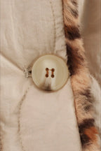 Turn-Down Collar Reversible Leopard Cotton Coat