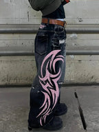 Clean Blade Print Gothic Trouser