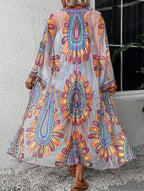 Colourful Floral Embroidery Boho Beach Cover-Up Lace Bikini