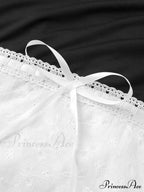 Delicate Lace Hollow Splicing Slim Crop Top