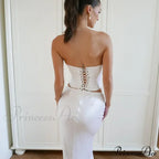 Corset Bandage Two Piece Maxi Dress