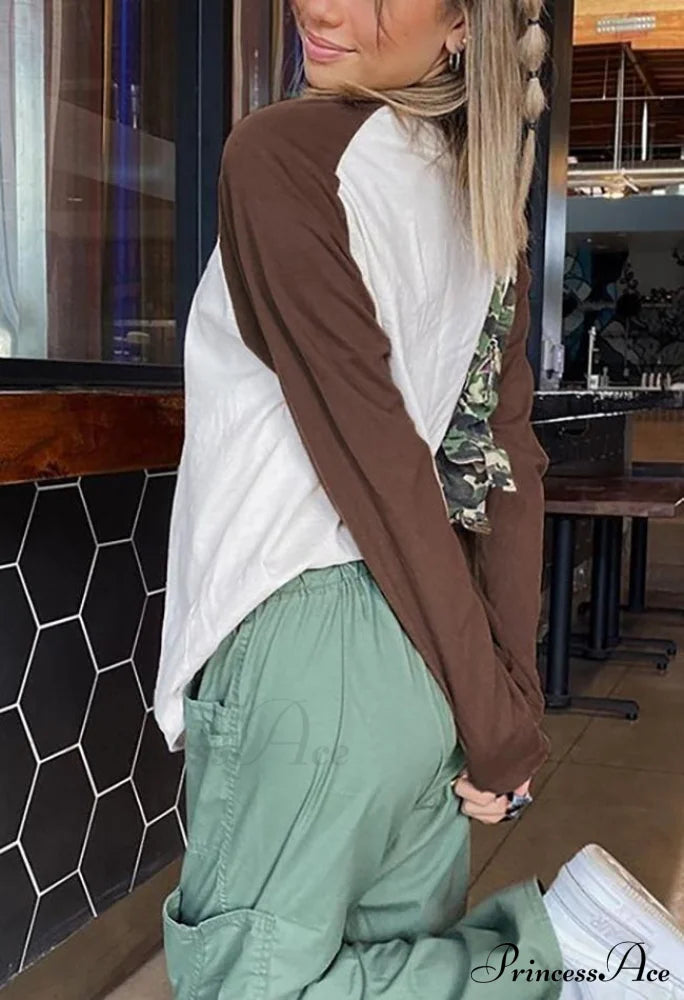 Comfortable Simple Versatile Soft Loose Pullover Long Sleeve Tee