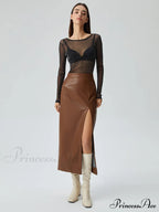 Crew Neck Sequined Trendy Long Sleeve Mesh Shirt