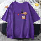 Crew Neck Vintage Loose T Shirts