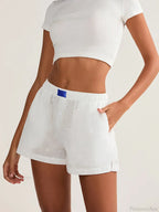 Crochet Hollow Wide Leg Short