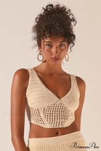 Crochet Midi Top Charming + Skirt Set