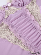 Elegant Lace Purple Cami Top