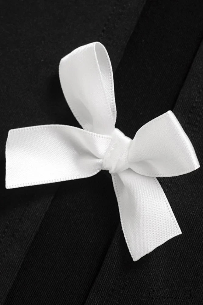 Cut Out Pack Hip Dress With Bow