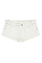Y2K Star Print Denim Shorts