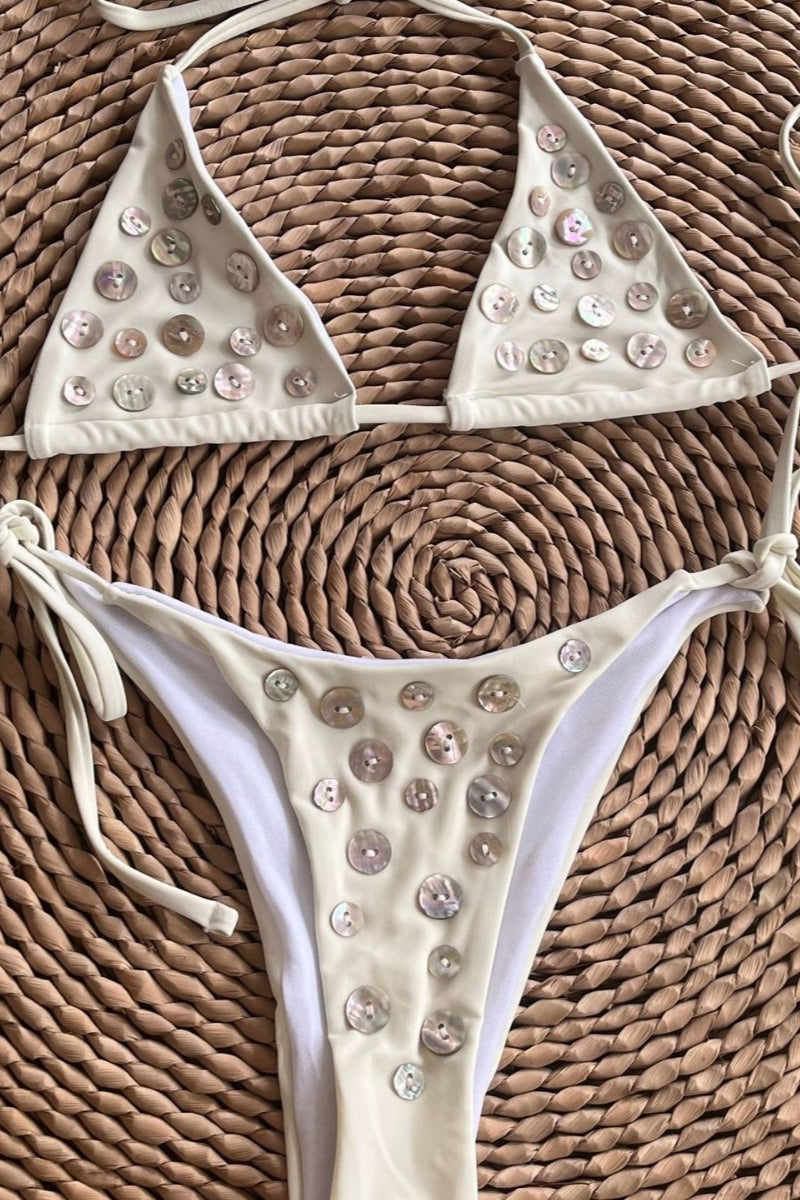 Shell Button Bikini Set