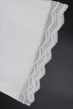 Lace Trim Tie Back Slim Skirt Set
