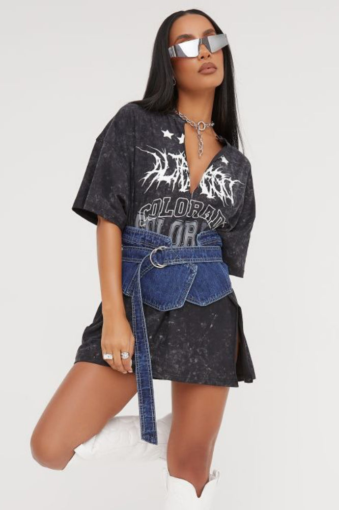 Loose Casual V Neck Vintage T-Shirt