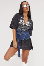 Loose Casual V Neck Vintage T-Shirt