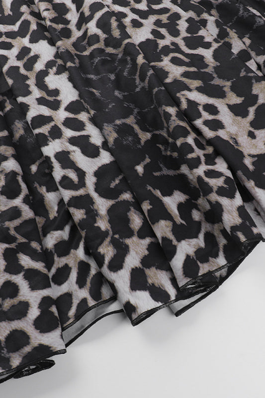 Leopard Print Slip Dress Party