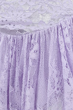 Eyelash Lace Spaghetti Strap Mini Dress