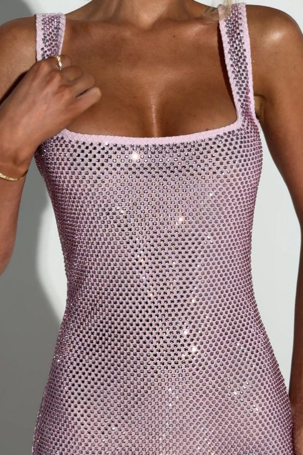 Sequin Rhinestone Bodycon Party Dress
