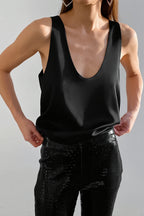 Ice Silk Deep V Layering Cami Top
