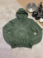 Dark Eye Print Pullover Hoodie