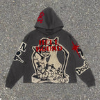 Dark Mummy Visual Pullover Hoodie