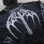 Dark Pattern Print Informal Hoodie