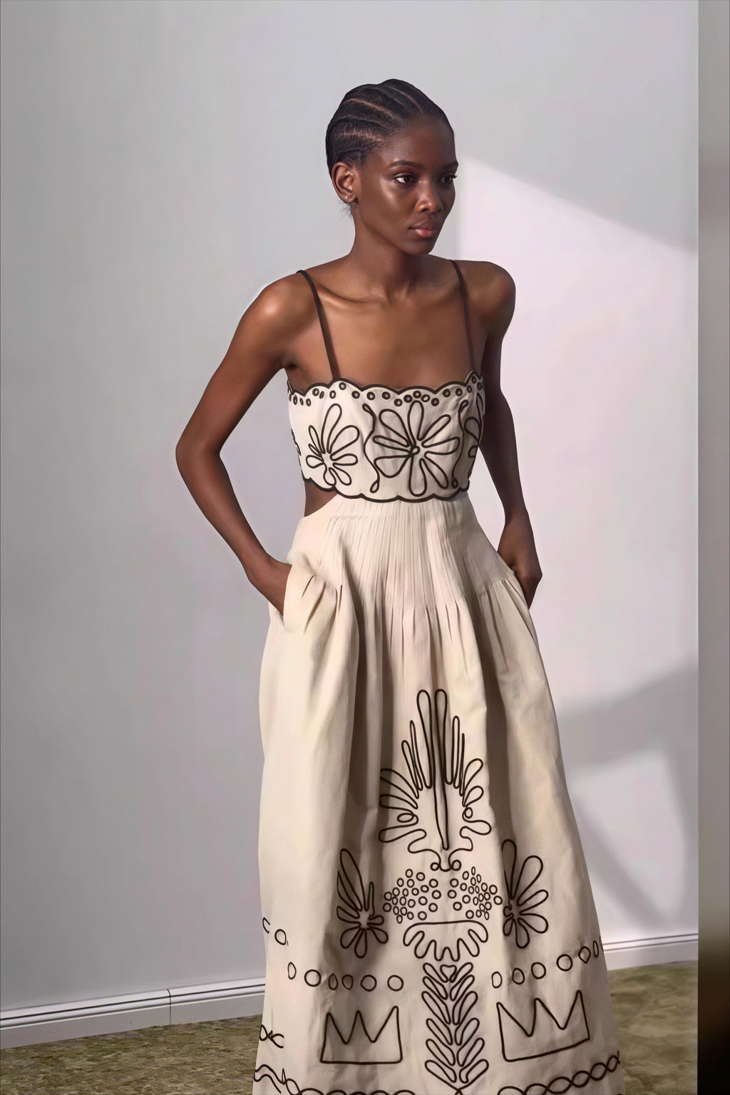 Boho Embroidered Maxi Dress