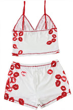 Lip Print Cami Two Piece Set