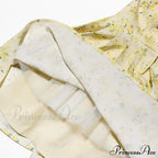 Deep V Short Sleeve Mini Lined Ball Gown Club Party Outfit Summer Floral Dress
