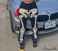 Design Baggy Waist Skeleton Streetwear Jeans Vintage Low Casual Outfits