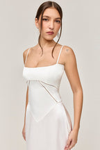 Elegant Cami Backless Maxi Party Dress