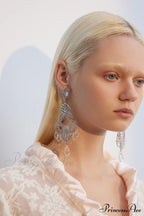 Diamante Elegant Statement Earrings