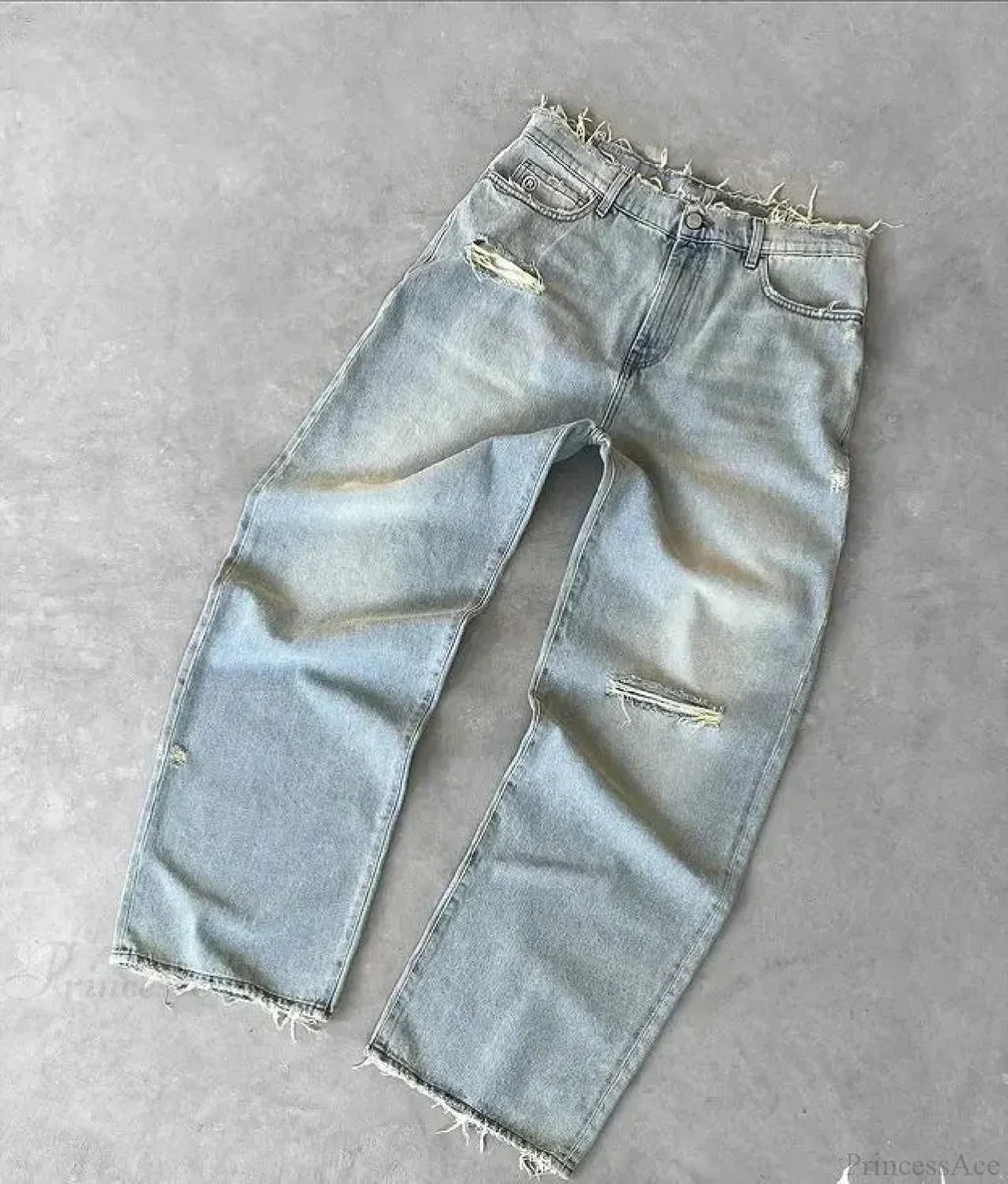 Distressed Gothic Vintage Baggy Pant