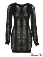 Trendy Distressed Mini Dress