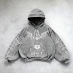 Divin Embroidery Zip Up Hoodie