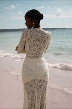 Lace Cutout Bodycon Maxi Dress