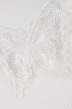 Lace Butterfly Low Waist Two Piece Set