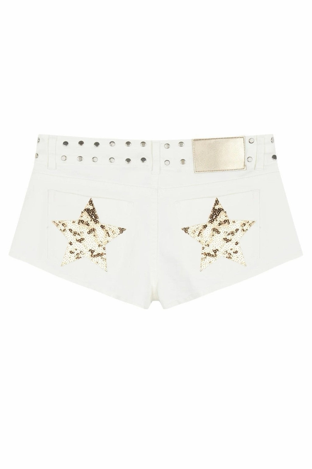 Y2K Star Print Denim Shorts