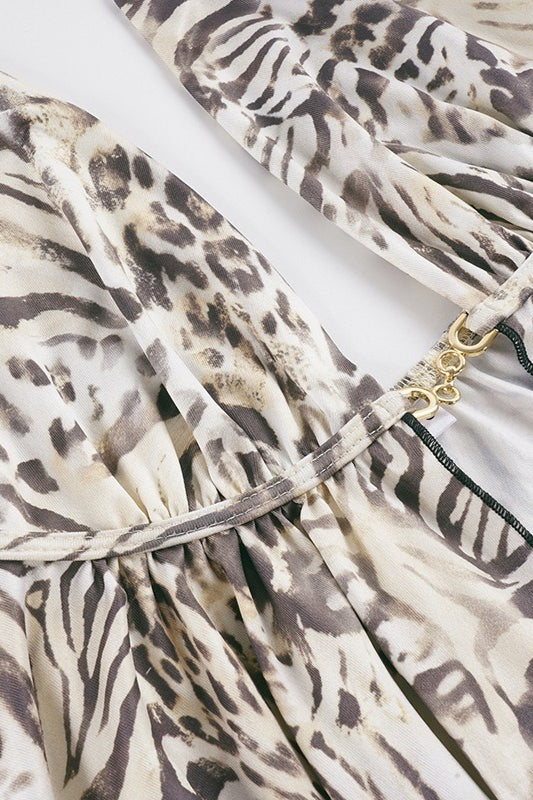 A Line Animal Backless Halter Top