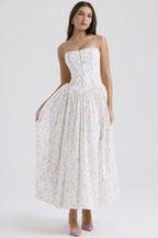 Floral Cami Bodycon Maxi Dress