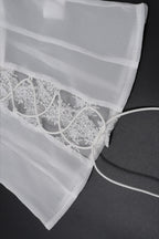 Lace Trim Tie Back Slim Skirt Set