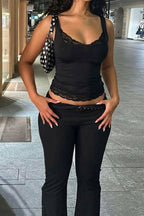 Lace Trim Cami Top