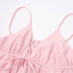 Solid Slim Tie Cami Top