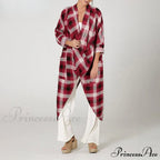 Solid Asymmetrical Cowl Neck Blouse