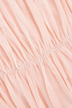 Solid Pleated Elegant Slim Mini Dress