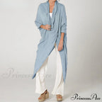 Solid Asymmetrical Cowl Neck Blouse