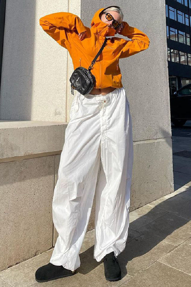 Low-Waisted Drawstring Cargo Pant