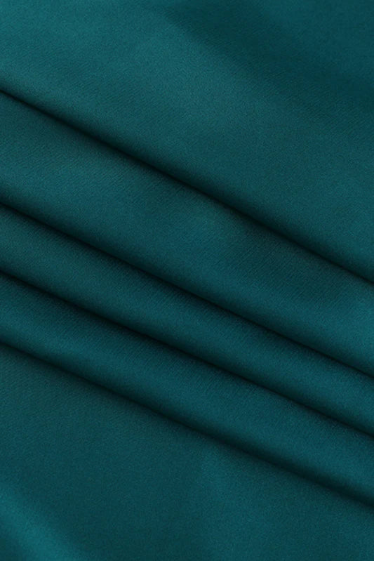 Satin V-Neck Waist-Cinching Split Dress Party