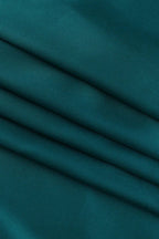 Satin V-Neck Waist-Cinching Split Dress Party