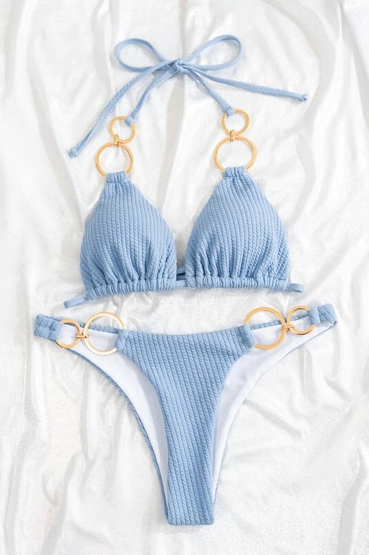 Backless Bikini Set